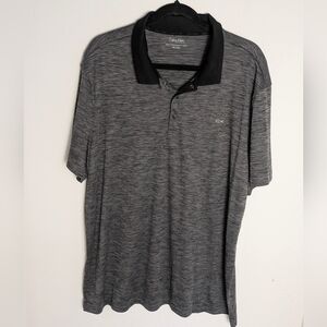 Calvin Klein The Performance Polo Short Sleeve Golf Shirt Gray Size XXL Active